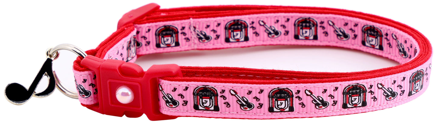 Soda Shop Guitars & Juke Boxes Cat Collar-2