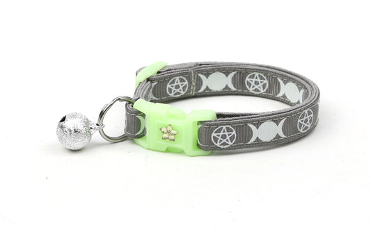 Witch's Familiar on Silver Cat Collar-0