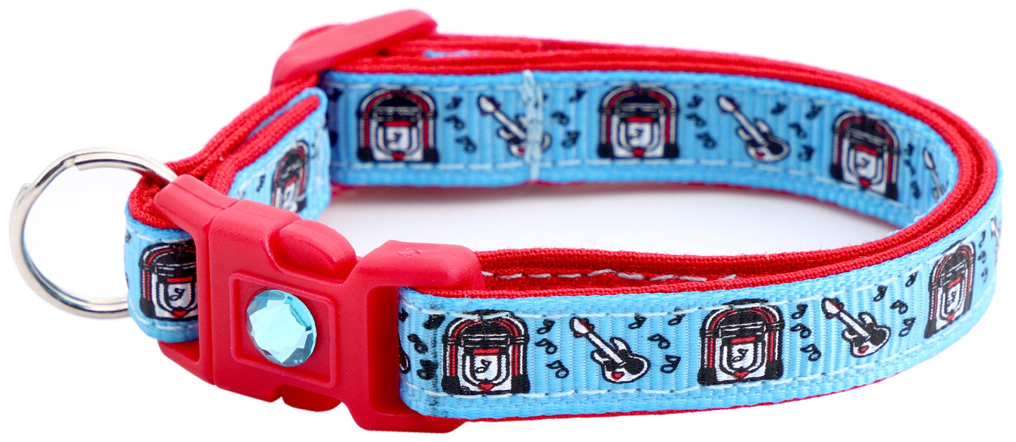 Soda Shop Guitars & Juke Boxes Cat Collar-24